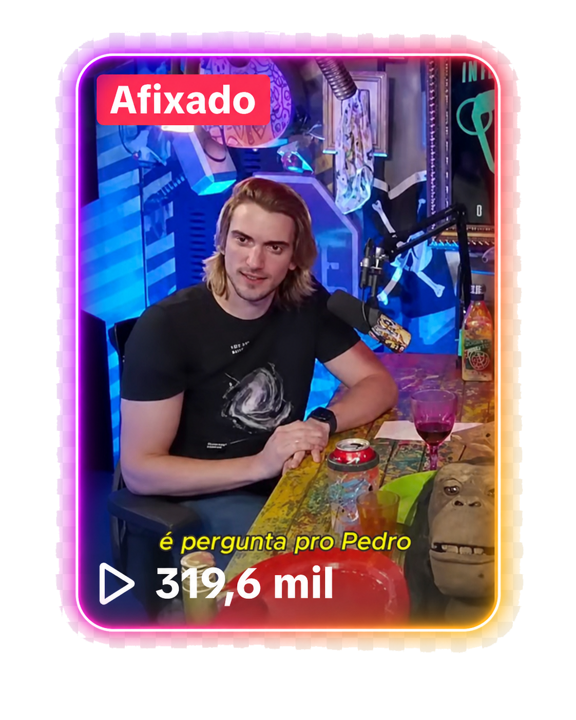Vídeo real postado com TikFarm